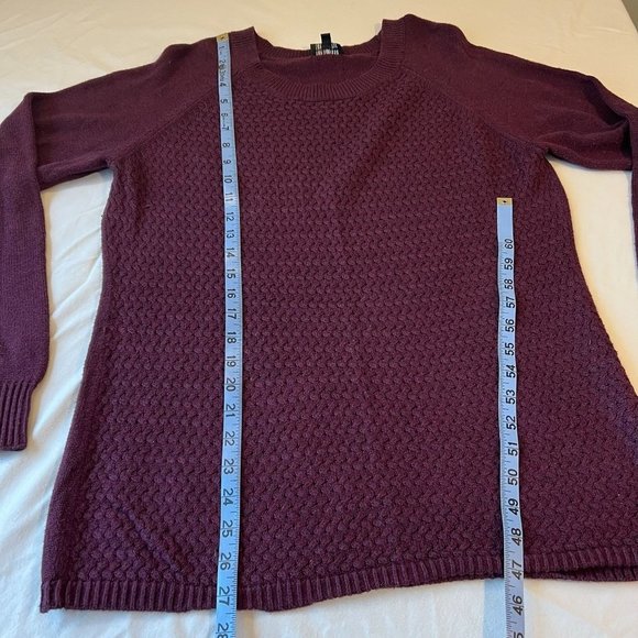 The Limited Pullover Sweater Sz XL Purple Cotton Blend Crew Neck Eggplant - Picture 11 of 11